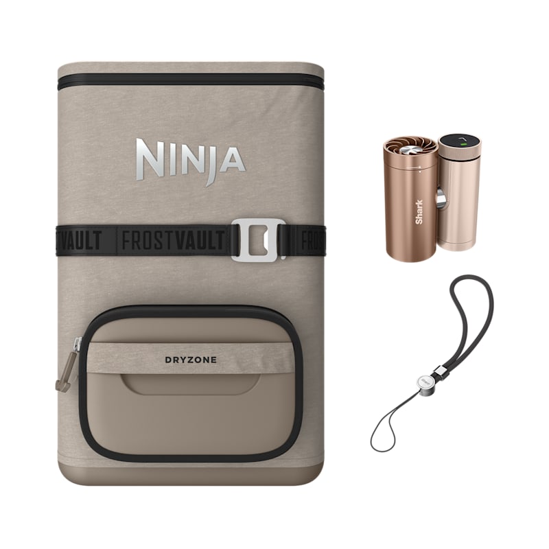 Ninja FrostVault Go + Shark ChillPill Bundle – Stone